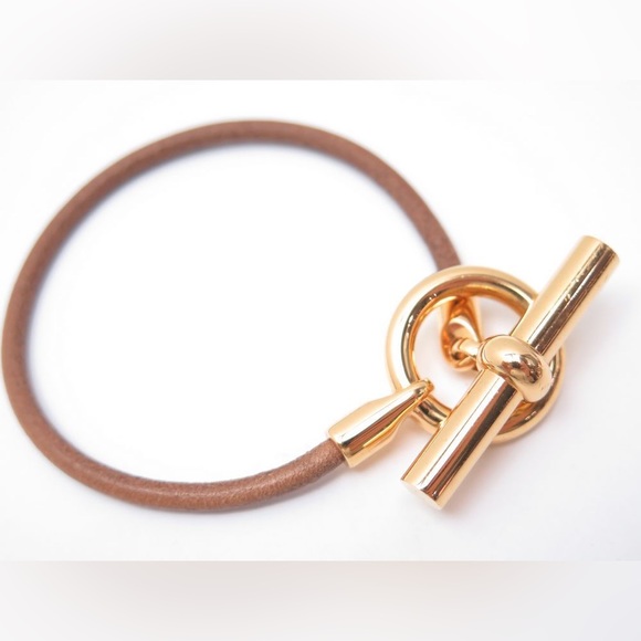 Authentic HERMÈS Paris Glenan Bracelet 18K Yellow Gold | Made in France 2014 - Picture 5 of 6